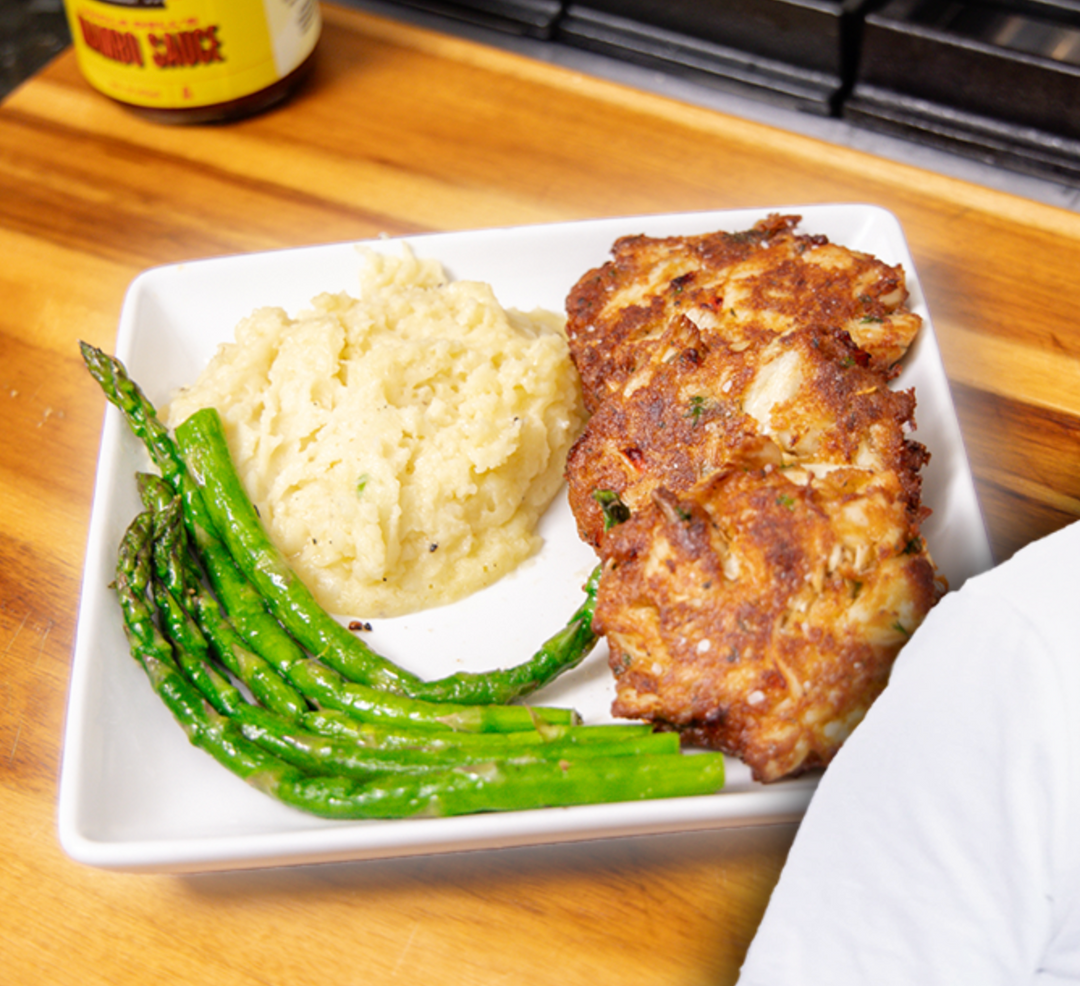 Crab Cakes with Uncle Dell's Mambo Sauce